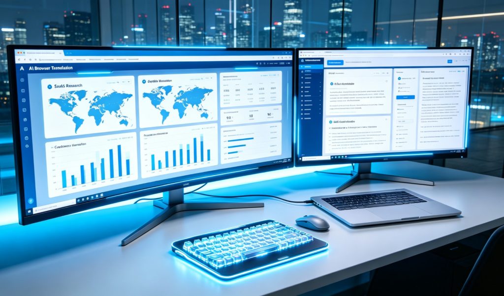 AI browser translation workflow for affiliate marketers researching multilingual SaaS tools in 2026